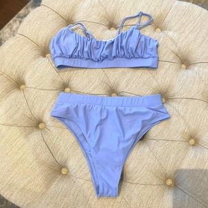 Swimsuit-2 piece Aqua Blue colour
